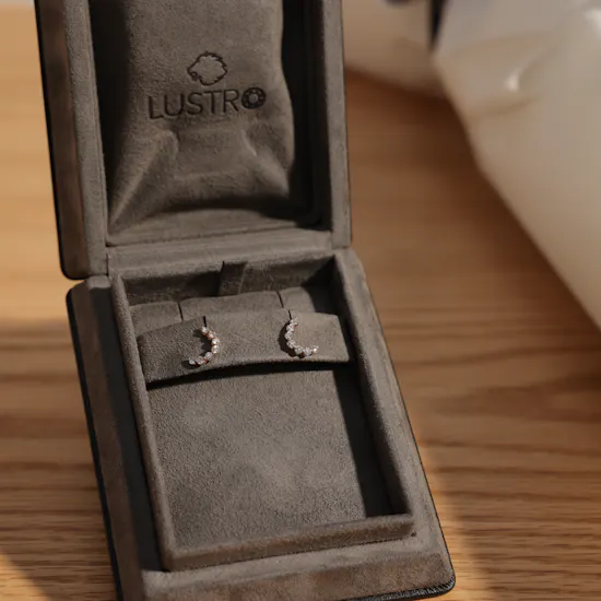 Lustro Gold & Diamond Earrings | Flowers
