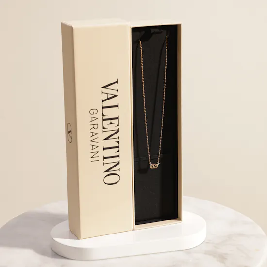 Valentino Garavani Ovalette Gold Tone Women's Necklace