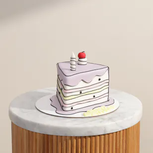 Floward Birthday 2D Slice Comic Cake Floward Birthday 2D Slice Comic Cake