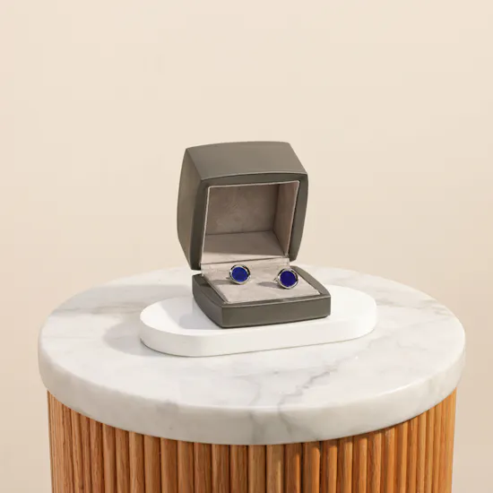 Zayan Lapis Lazuli Silver Dress Cufflinks