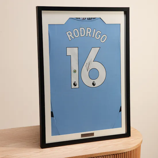 Rodri Manchester City Home 2024-2025 Signed T-Shirt