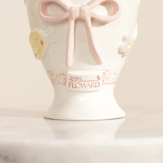 Keramos Studio Sweet Baby Girl Purple Tulip Vase