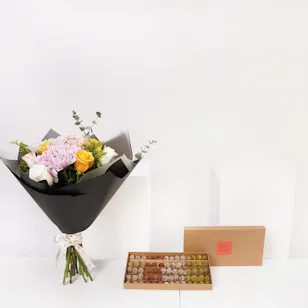 More Medium Vegan Truffle Box | Rose Bouquet More Medium Vegan Truffle Box | Rose Bouquet