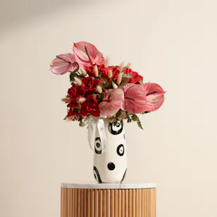 Colorful Flowers Vase 