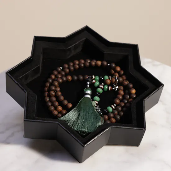 Tasneem Eshki Ameen Wooden Rosary