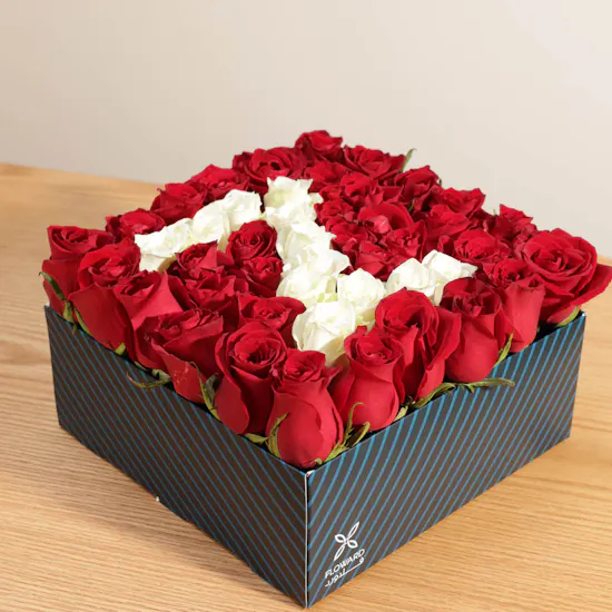 Customizable Birthday Letters Rose Box