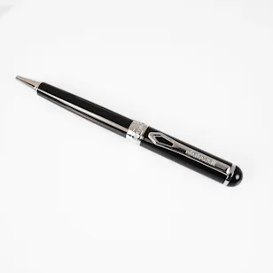 Roberto Cavalli Writing Pen | Silver Color & Black Lacquer