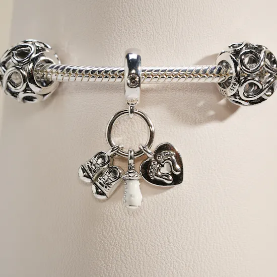 Pandora Moments Baby Celebration Bracelet Set