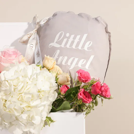 Nine Candles Newborn Little Angle Gift Box | Blush Flowers