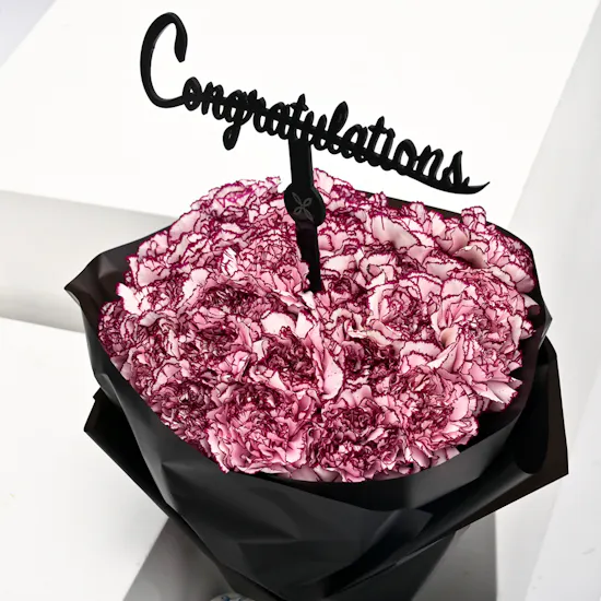 35 carnation bouquet | graduation collection