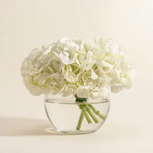Magical White Hydrangea Vase