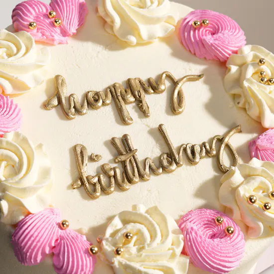 Secret's Pink Birthday Cake