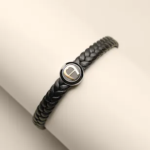 Aigner Tondo Black Men's Bracelet