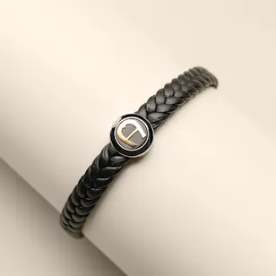 Aigner Tondo Black Men's Bracelet Aigner Tondo Black Men's Bracelet