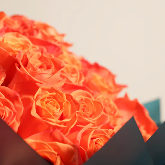 Joyful Orange | 100 Rose Bouquet