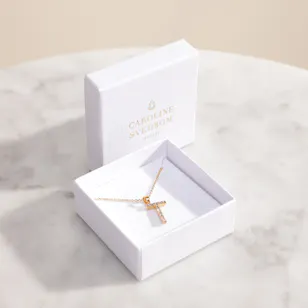 Caroline Svedbom Mini T Letter Crystal Necklace Caroline Svedbom Mini T Letter Crystal Necklace