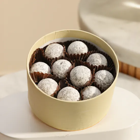 Charbonnel et Walker Chocolate Truffles | Happy Birthday Flowers Vase and Balloons