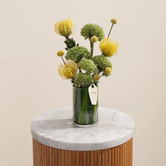 Golden Flower Vase