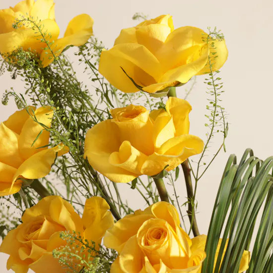 Yellow Serenity Flower Vase