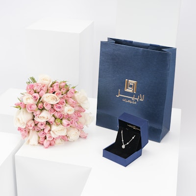 Lapis Diamond & Roses