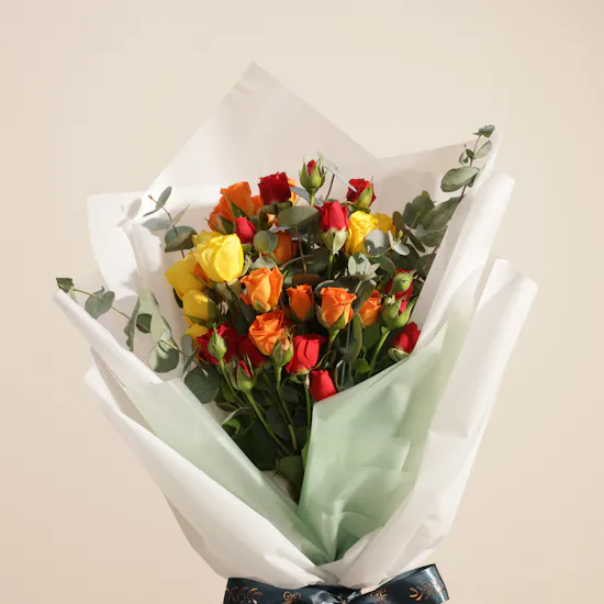 Bateel Farah Origin Chocolates Box | Shinny Flower Bouquet