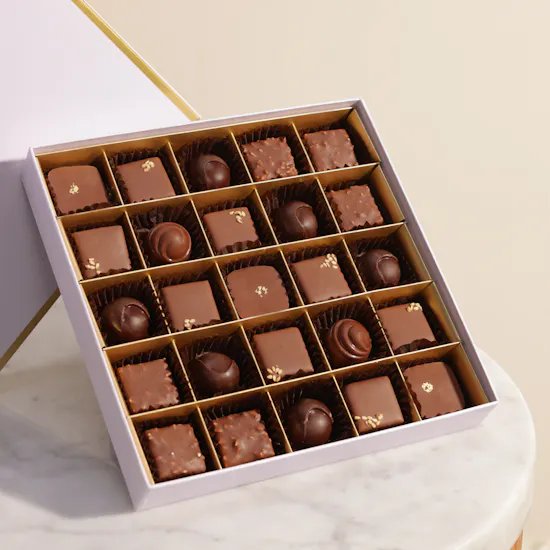 Bateel Pastel Lavender Chocolate Box