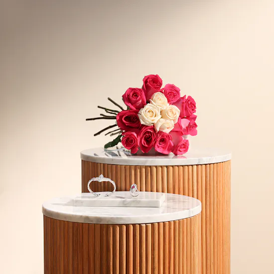 Floward Silver Ring & Bracelet | Stunning Roses
