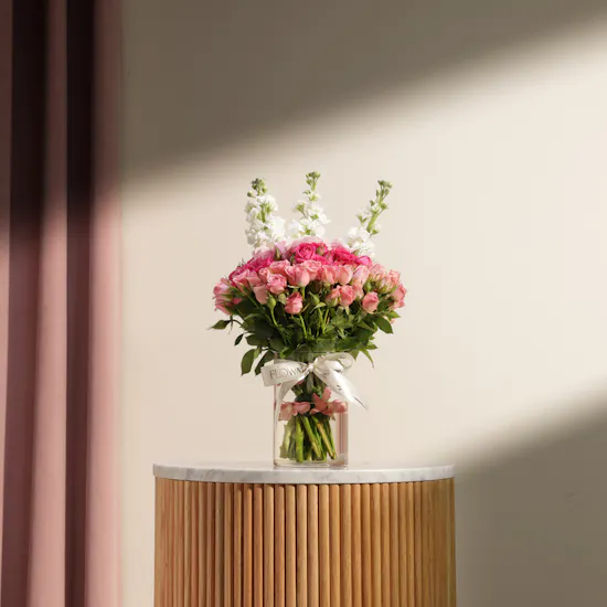 Colorful Garden Flowers Vase