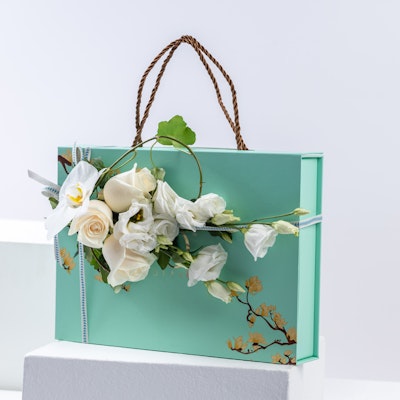 Nor Noyau Tiffany Gifting Box | Flowers