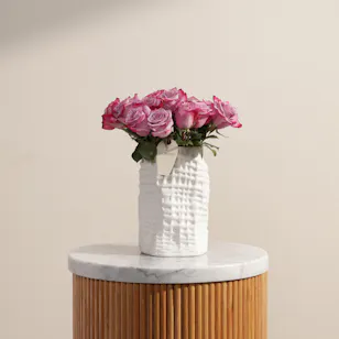 Beauty Glam Purple Roses Vase Beauty Glam Purple Roses Vase