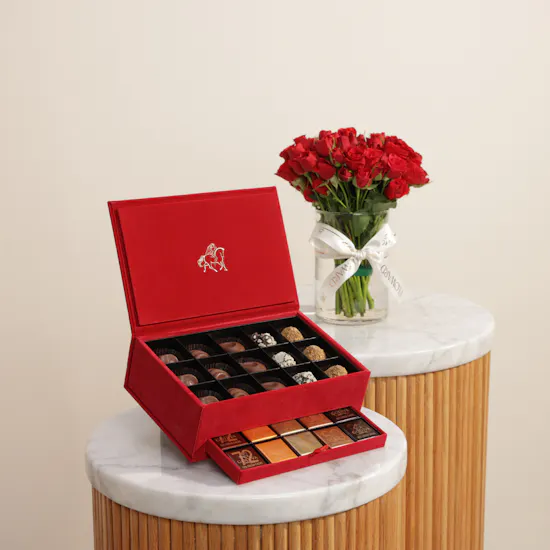 Godiva Small Royal Chocolate Box | Endless Devotion Flowers Vase