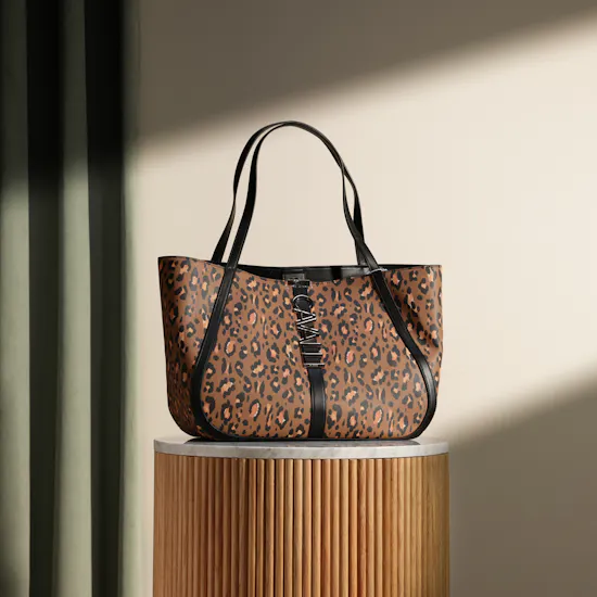 Cavalli Class Alessandra Leopard Shopper Bag