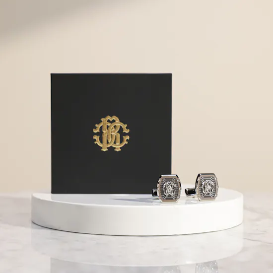 Roberto Cavalli Silver Men's Cufflinks