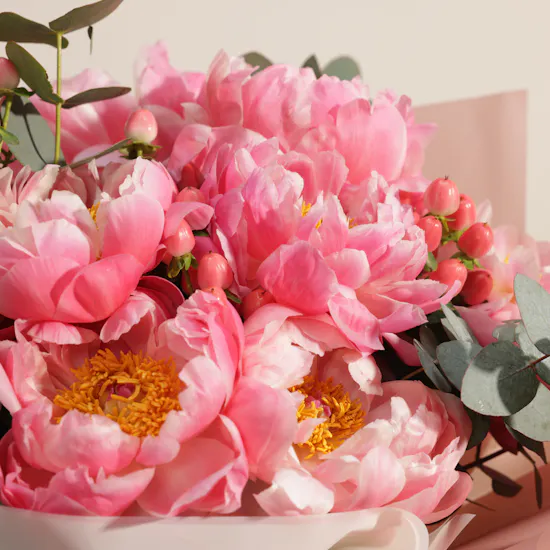 Tender Reverie Peony Flower Bouquet
