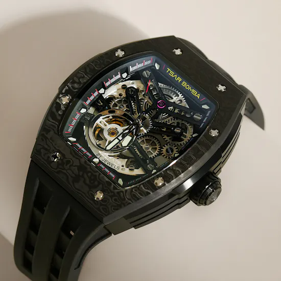 Tsar Bomba Elemental Automatic Cool Black Carbon Fiber Men's Watch