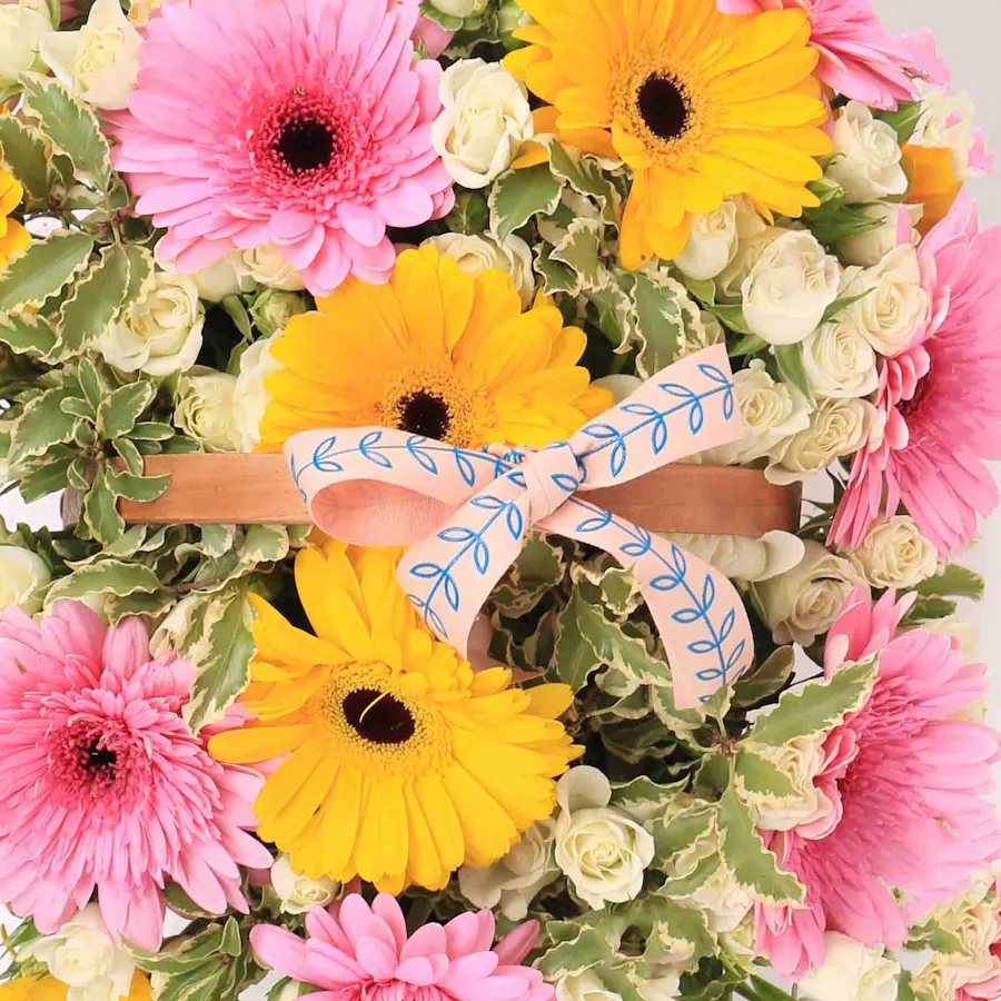 Spring Time | Wood Basket 3