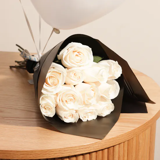 Serenity White Flower Bouquet