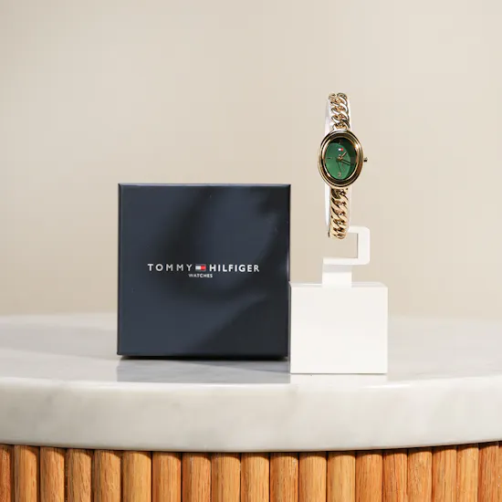 Tommy Hilfiger Demi Oval Gold Tone Women’s Watch