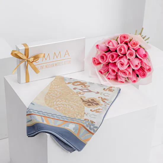 Emma True Blessing Scarf | Pink Bouquet