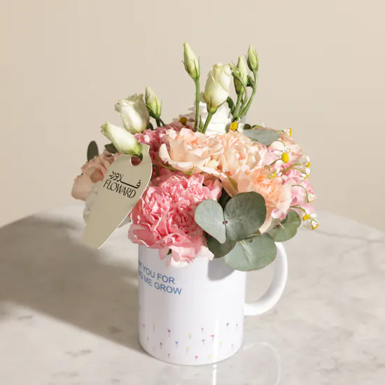 Garden of Gratitude Thank You Flower Mug