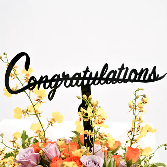 Narciso Rodriguez For Her with Congratulatory Flowers Bouquet