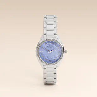 Guess Charlotte Silver Tone Analog Women’s Watch 