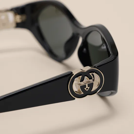 Gucci Butterfly Black Ladies Sunglasses