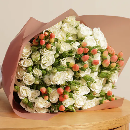 Bateel Pink Chocolate Box | Rose Bouquet