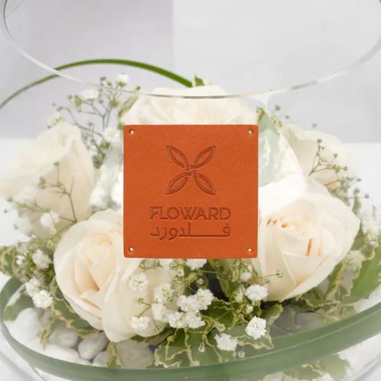 White Garden | Glass vase