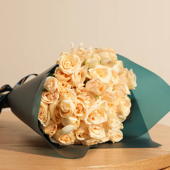 Stunning Baby Rose Flowers Bouquet | 12 Flowers
