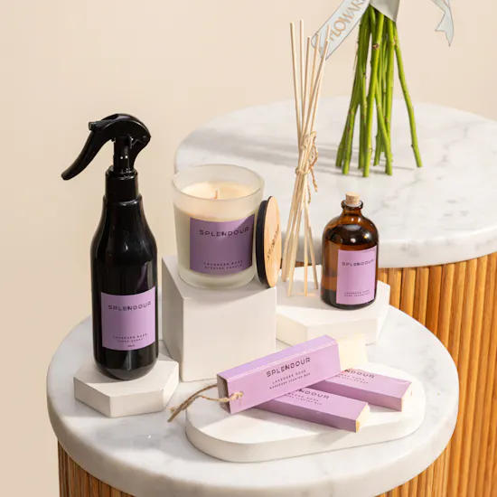 Splendour Lavender Home Fragrance Set | Blissful Flowers Bouquet