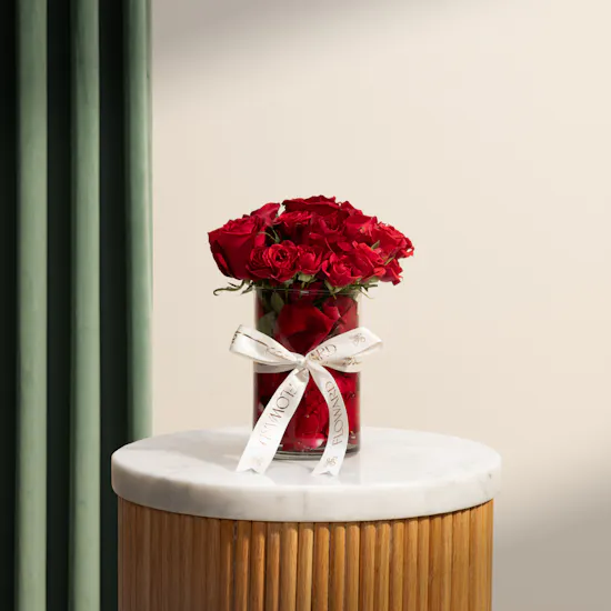 Red Symphony Rose Vase
