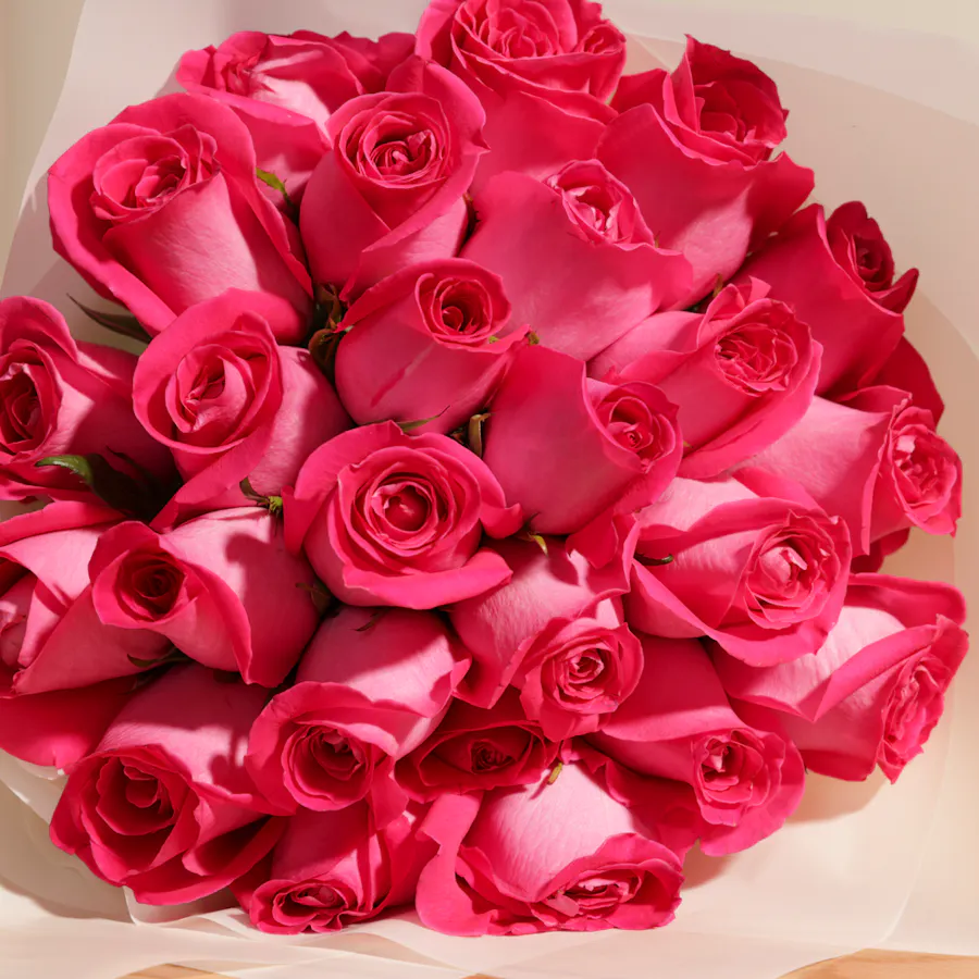 Fuchsia Grace Bouquet | 25 Roses 5
