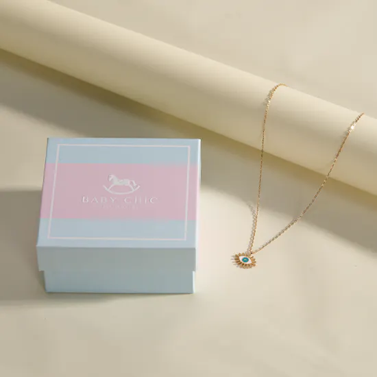 Baby Chic by Izmirain Radiant Eye Diamond Baby Necklace
